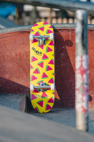 Venom kids skateboard at skatepark